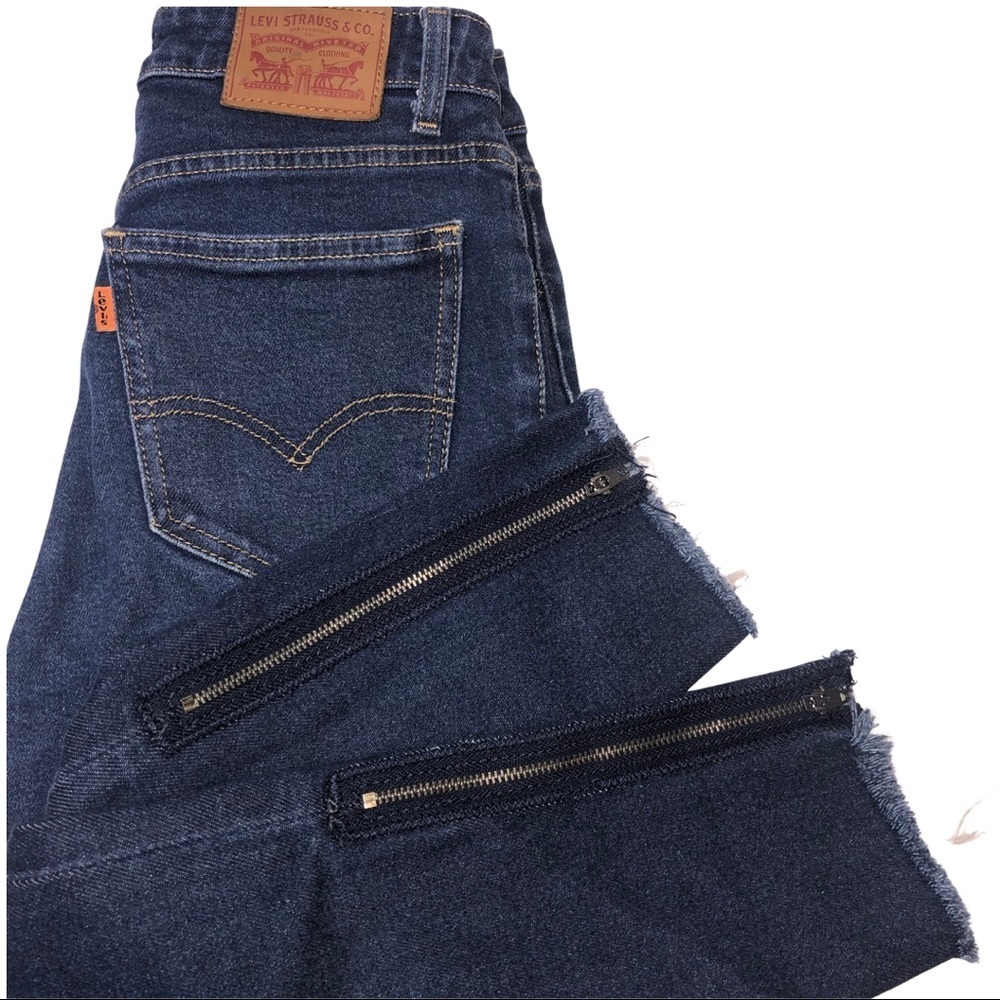 Levi’s 721 Vintage High Rise Skinny Jeans Zipper Ankle